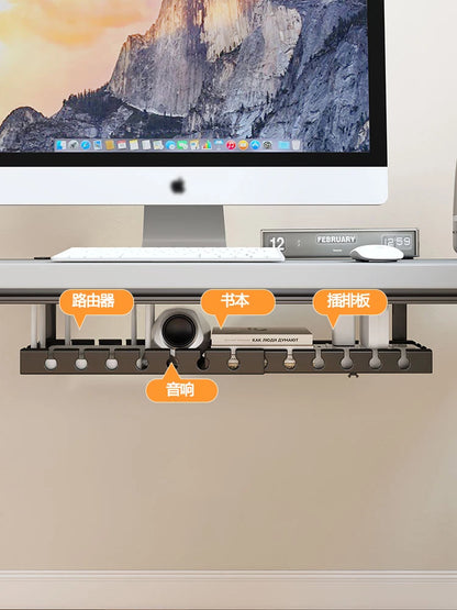 Desk Cable Management Tray,Wire Management, Cable Tray with Clamp for Wire Organizers,Computer Cord Rack for Office,Home