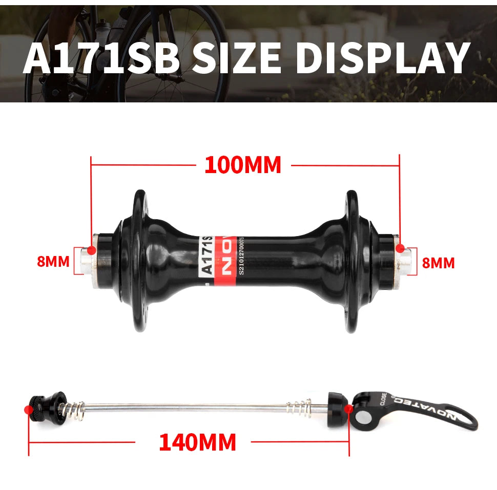 Road Bike Hubs 171/172 SHIMAN0 Hubs Front 20H Rear 24H Quick Release Hubs Compatible with 9/10/11 Speed Bikes