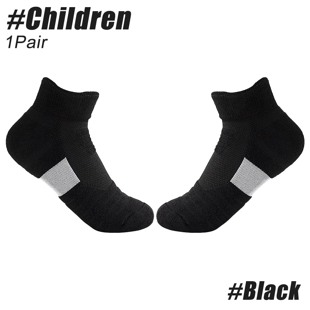 Anti-slip sports socks for men, solid color compression socks for cycling, running, football, basketball, soccer, 1pair