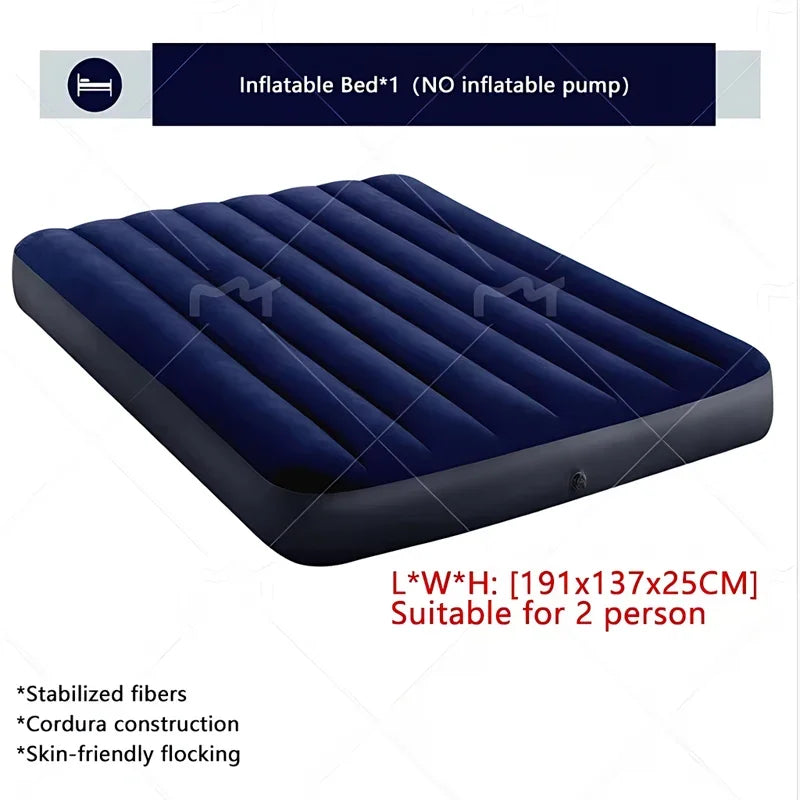 Automatic Air Bed Inflatable Home Inflatable Bed Single Air Mattress Bed Double Lazy Bed Outdoor Portable Air Mattress Bed