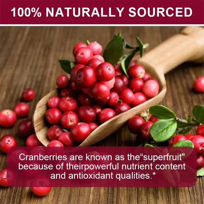 Cranberry Gummies - Support Kidney and Urinary Tract Health, Enhance The Immune System, and Promote Metabolism