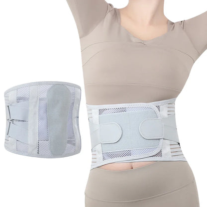 New Back Braces for Lower Back Pain, Lumbar Support for Men and Women, Breathable Soft Mesh Fabric and 5 Stays All-round Support