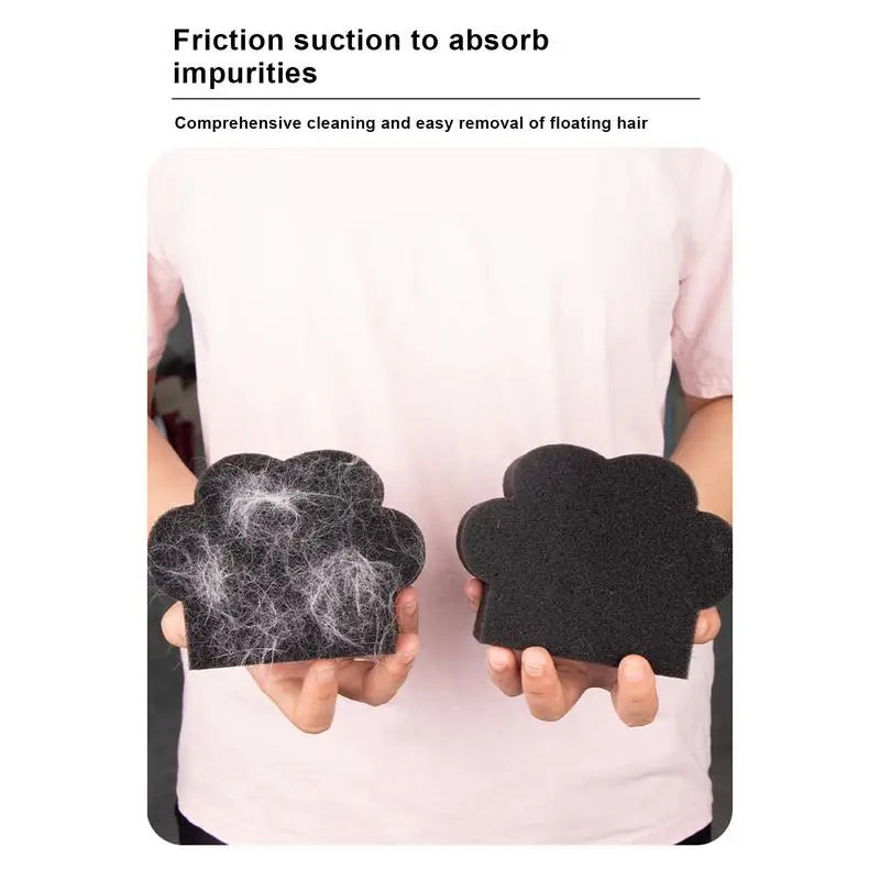 Pet Hair Remover for Laundry Reusable Hair Catcher Tool Lint Double-Sided Lint Catcher for Wet and Dry Use Cat Claws Shape Dryer