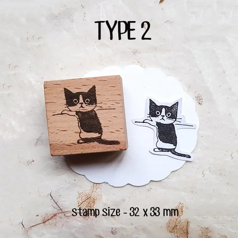 Stamp Scrapbooking Supplies Flower Petal Birds Stationary Kawaii Wooden Stamps