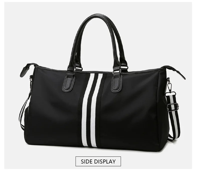 Personalized Travel Bag Men's And Women's Handbags Sports Training Yoga Bag Waterproof Weekend Bag Customized Logo Name Pattern