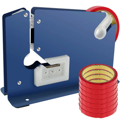 New Metal Bag Sealer Portable Bag Sealer Taper Dispenser with Trimmer Cutter Sealing Machine for Home Kitchen Outdoor Picnic