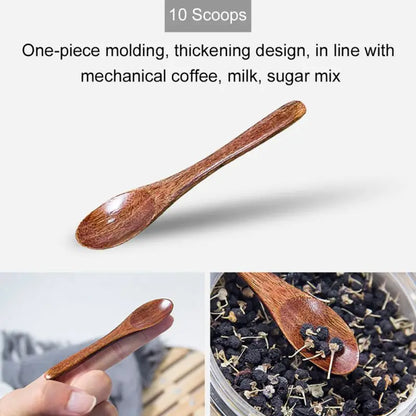 1pcs Wooden Honey Spoon Tea Spoon Coffee Spoon Stirring Spoon Household Tableware Kitchen Condiment Scoop Dessert Spoon