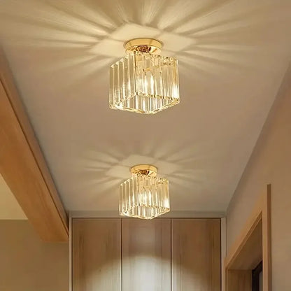 Led Ceiling Lights Room decoration Crystal Lampshade Chandelier Living Room Bedroom Modern Round Square Decorative Ceiling Lamp