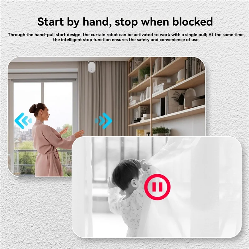 A69etuya Zigbee Smart Electric Curtain Robot Timing Auto Opener Closer Light Sensor App Remote Control