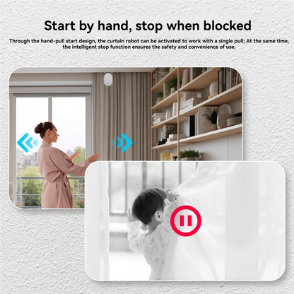 A69etuya Zigbee Smart Electric Curtain Robot Timing Auto Opener Closer Light Sensor App Remote Control