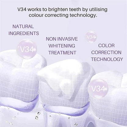V34 Toothpaste 5D Teeth Oral Hygiene Cleaning Teeth Fresh Breath Teeth Care New