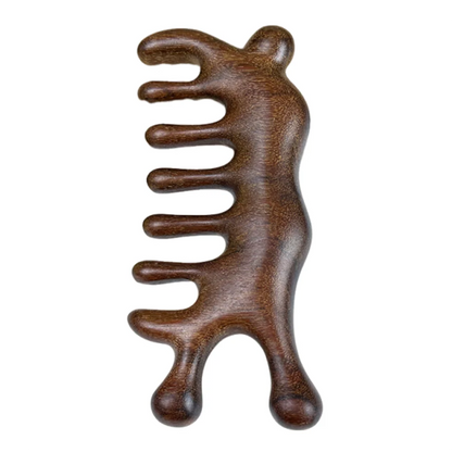 Scalp Relax Meridian Massage Comb Anti-static Blood Circulation Sandalwood Hair Comb Smooth Hair Comfortable Head Massage Comb
