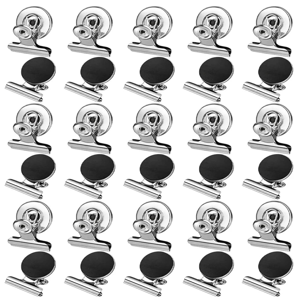 Fridge Refrigerator Magnets, Strong Magnetic Clips for Whiteboard, Office, Locker, Photo Displays, Heavy Duty Magnetic Clips