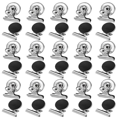 Fridge Refrigerator Magnets, Strong Magnetic Clips for Whiteboard, Office, Locker, Photo Displays, Heavy Duty Magnetic Clips