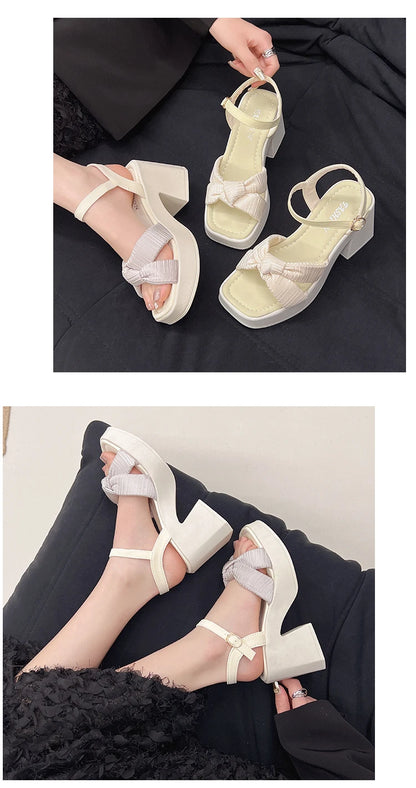 Women Platform Sandals Summer Ladies Wedge Platform High Heels Fashion Elegant New Women Causal Beach Sandals Versatile Open-toe
