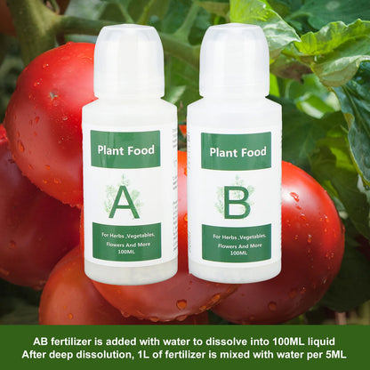 Plant Growing Nutrient 3 Set Hydroponic Plant Food Plant Growing Hydroponic Nutrients Indoor Plant Food for Vegetables Fruit