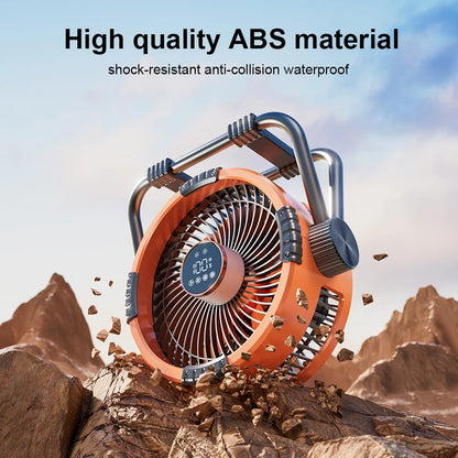 Camping Fan Portable Electric Fan 20000mAh Rechargeable Desktop Air Circulator Wireless Ceiling Electric Fan with Power Bank