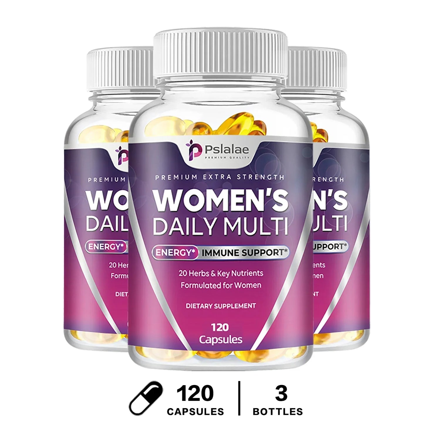 Women's Multivitamin Capsules Contain A Perfect Blend of Biotin, Calcium and Zinc To Support Immune Function and Energy