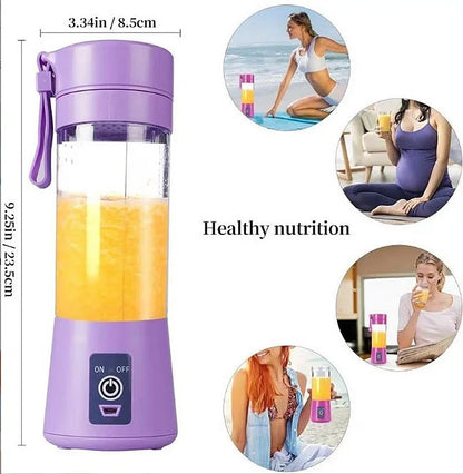 Electric Mini Juice Shake Blender Portable Mini Whirlwind Juice Cup Charging Mini Edition Fruit Juice Machine 6 Blades