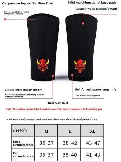 1 Pair Fitness Powerlifting Knee Pads Squat Support Weightlifting Knee Sleeve Strength Lifting Pads Gym Training Knee Covers