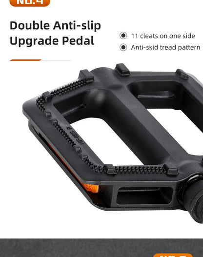 Bicycle Pedals Ultralight MTB Road Pedal Cycling Mountain Bike Accessories Foot Plat Anti-slip 9''16 Standard Universally Pedals