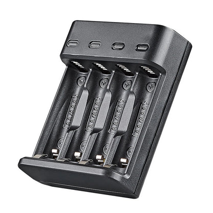 Battery Charger 4 Slot Intelligent Fast Charge With LED Indicator For 1.2V NiMH NiCd AAA/AA Rechargeable Batteries USB Charger