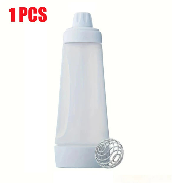 Pancake Batter Bottle Battler Mixer With Blender Ball Wire Whisk For Restaurant Baking Pancakes Cupcakes Muffins Crepes And More