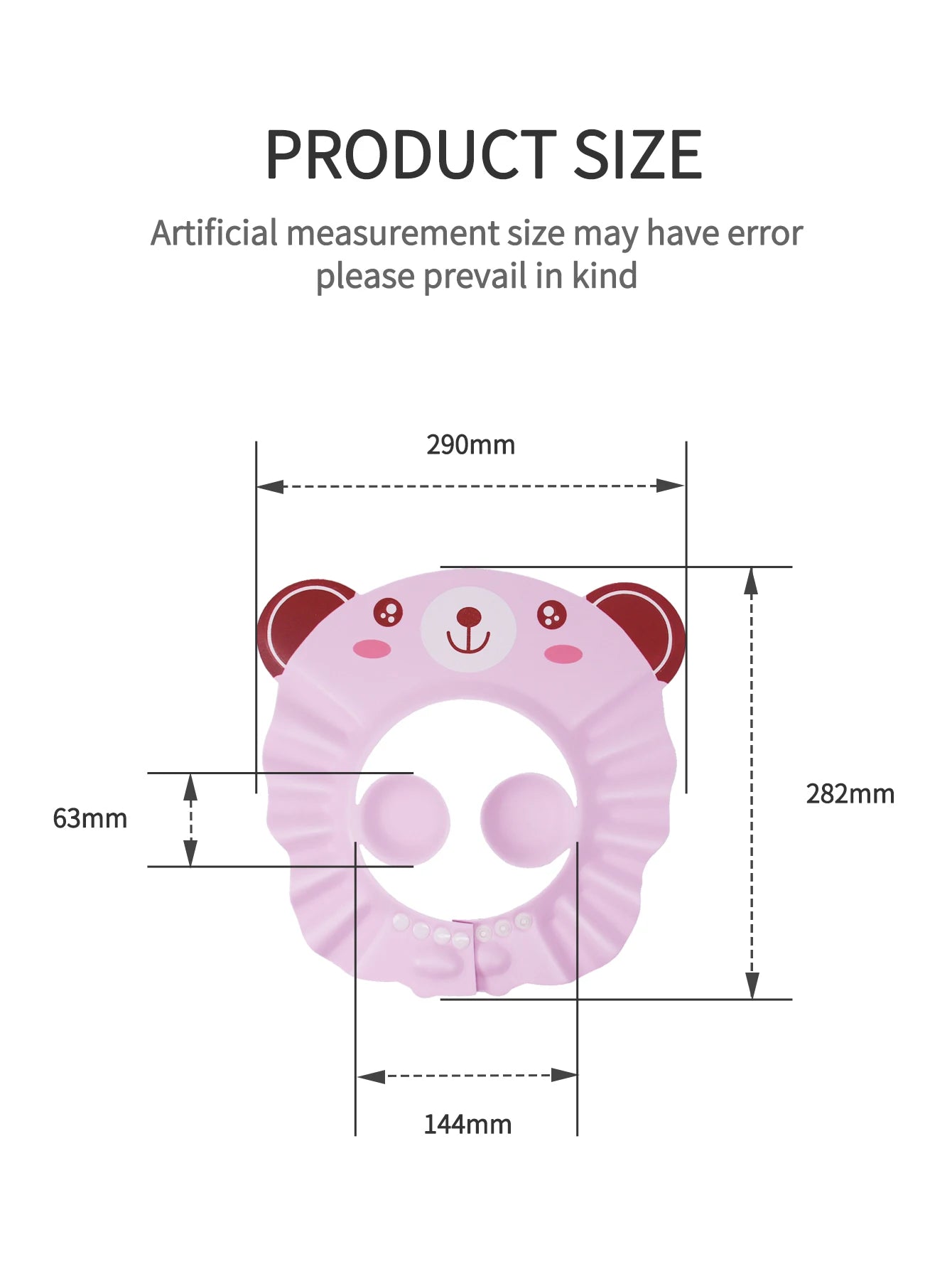 Cute Animal Shower Cap Safety Eye Protection Ear Protection Lightweight Cute Cartoon Baby Bath Protective Cap Shampoo Bath Care