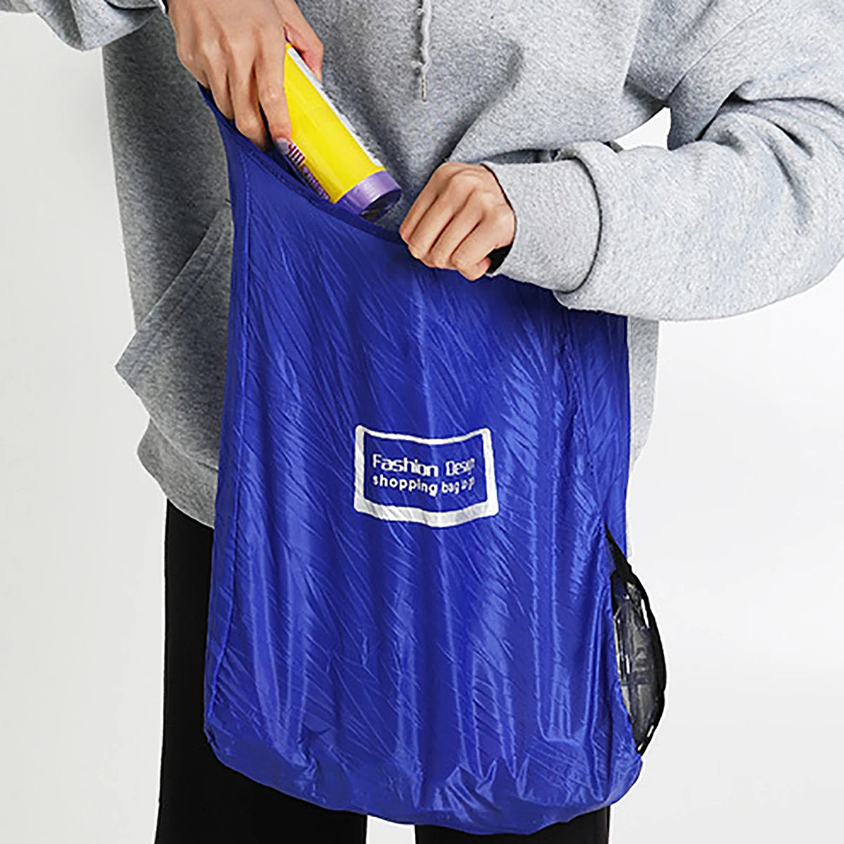 Reusable Foldable Retractable Supermarket Shopping Storage Bags Shrinkable Pouch Organizer Packaging Useful Things Supplies