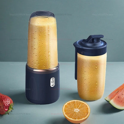 Portable Juicer Blender 400ml Electric Fruit Juicer USB Charging Lemon Orange Fruit Juicing Cup Smoothie Blender Machine 2cups