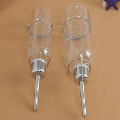 Water Bottles for Rabbit Ferret Small Bird Guinea Pigs Rats Hamster Cage Hanging Liquid Feeder for Small Animals Puppy 180/350ML