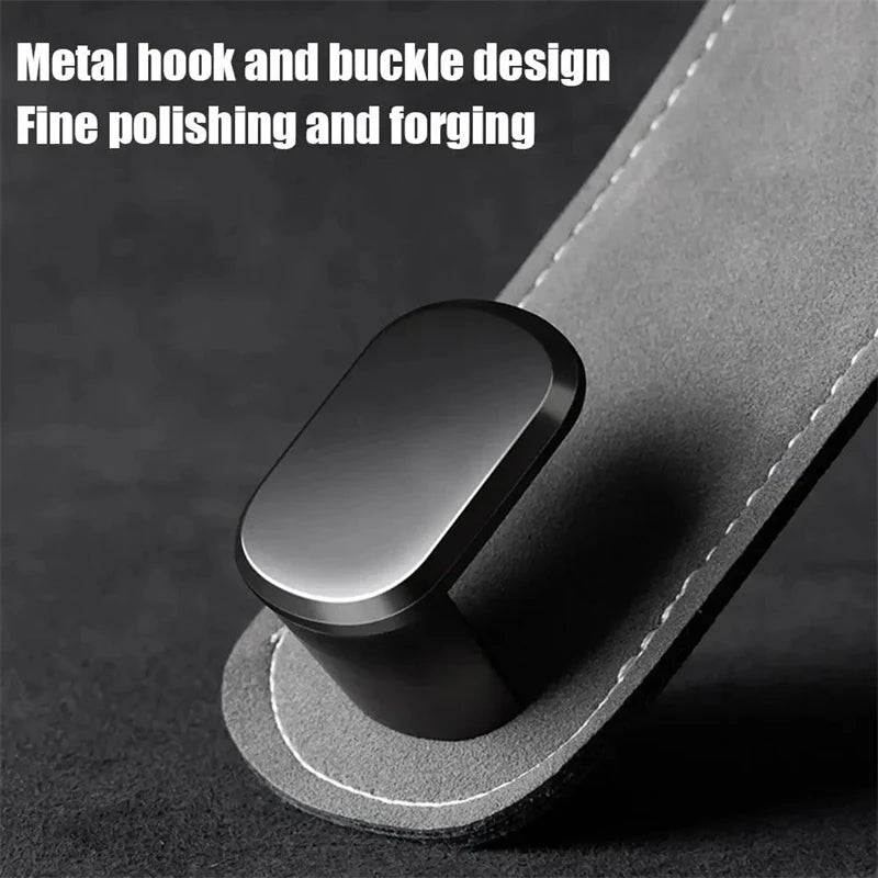 1Pcs Universal Car Suede Alloy Seat Hook Stowing Rear Seat Headrest Hook Storage Hanger Hanging Hooks Car Interior Accessories