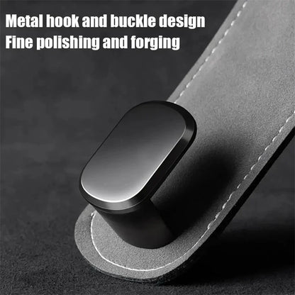 1Pcs Universal Car Suede Alloy Seat Hook Stowing Rear Seat Headrest Hook Storage Hanger Hanging Hooks Car Interior Accessories