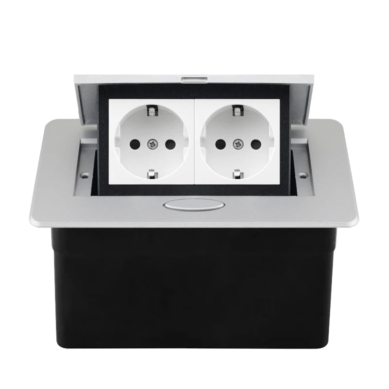 220V Desktop Power Socket Pop-up Hidden Socket EU Socket Built-in Socket With Dual USB Interface And type-C Interface