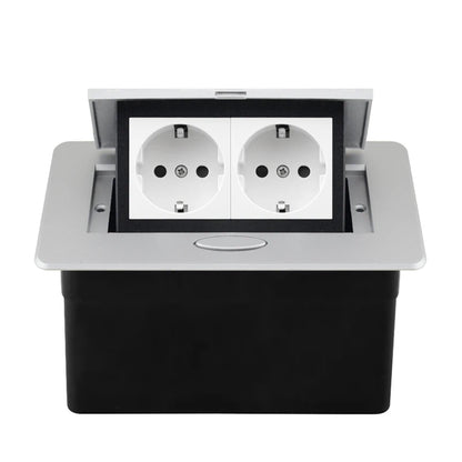 220V Desktop Power Socket Pop-up Hidden Socket EU Socket Built-in Socket With Dual USB Interface And type-C Interface