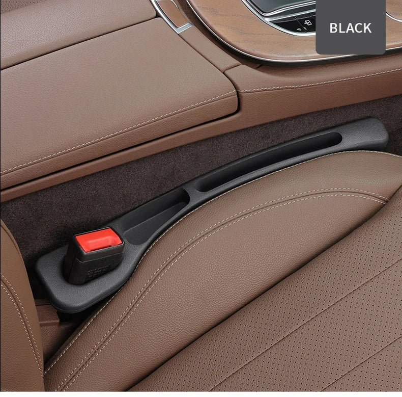 2pcs Car Seat Gap Filler Organizer Waterproof Car Seat Gap Plug Strip with 2 Grooves Seat Gap Storage Auto Interior Accessories