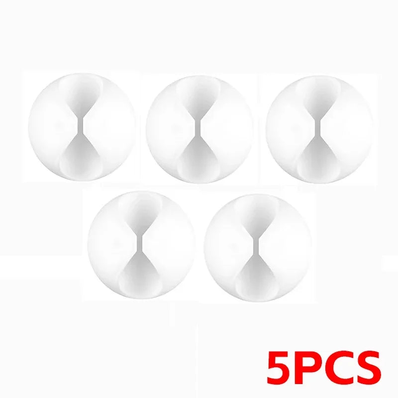 100-1PCS Desktop Wall Cable Clips Wire Management Self-Adhesive Cord Organizers Holder Clamp for USB Network Headphone Cables