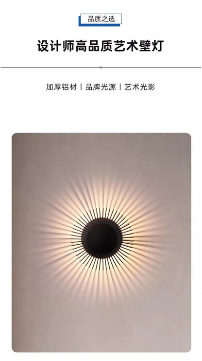 Modern Minimalist Atmosphere Small Wall Lamp LED Aluminum Art Decorative Wall Mounted Living Bedroom Bedside Background Hotel