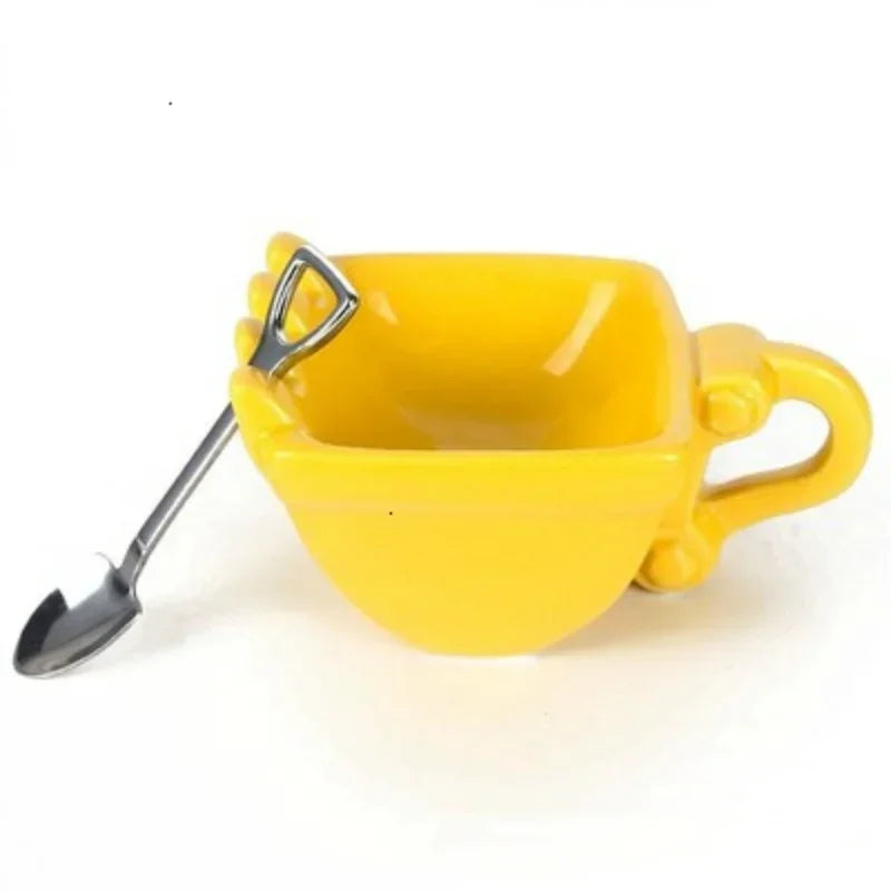 Funny Mugs Excavator Bucket Model Coffee Mugs Creative For Dessert Mug Cups For Coffee Best Gift Cake Cup