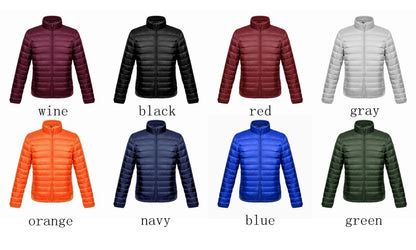 Winter Men's Down Jacket Ultra Light Down Jacket Men Windbreaker Feather Jacket Man Lightweight Portable Warm Coat Down Jacket