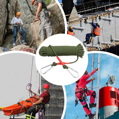 Climbing Rope 5m/16ft Outdoor Safety Nylon Ropes Outdoor Gear Working Protection Paracord For Escape Rescue Survival Parachute