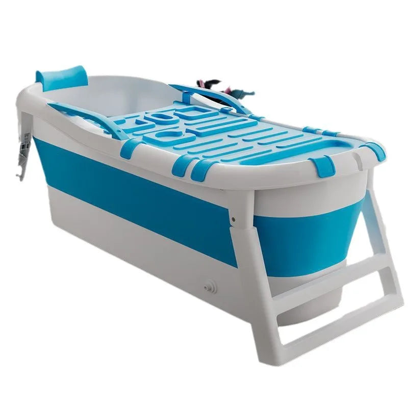 Bath bucket Thickened large can sit and lie down Household artifact Adult foldable bathtub Adult bath basin Sweat all over