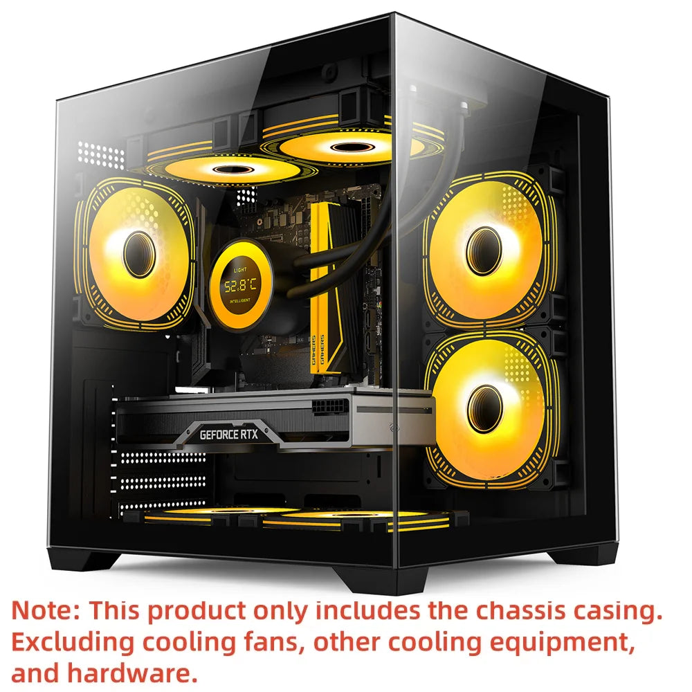 MANMU Hot Selling Gaming Computer MATX Cases pc Tempered Glass Case pc Computer Gaming Matx Computer Case