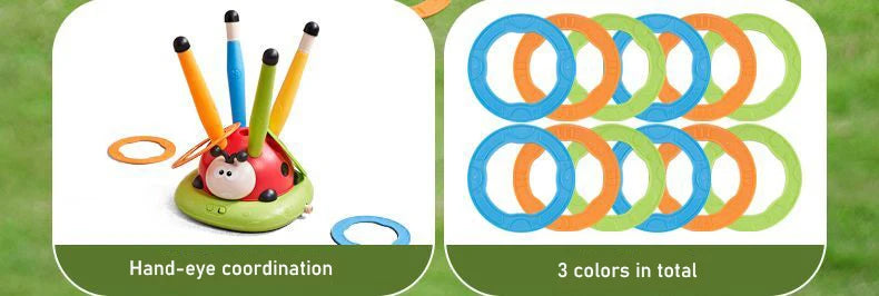 Musical Jump Toss Educational Toy Sports Entertainment Ladybug 3 In 1 Multifunctional Sturdy Skipping Rope Outdoor Somatosensory