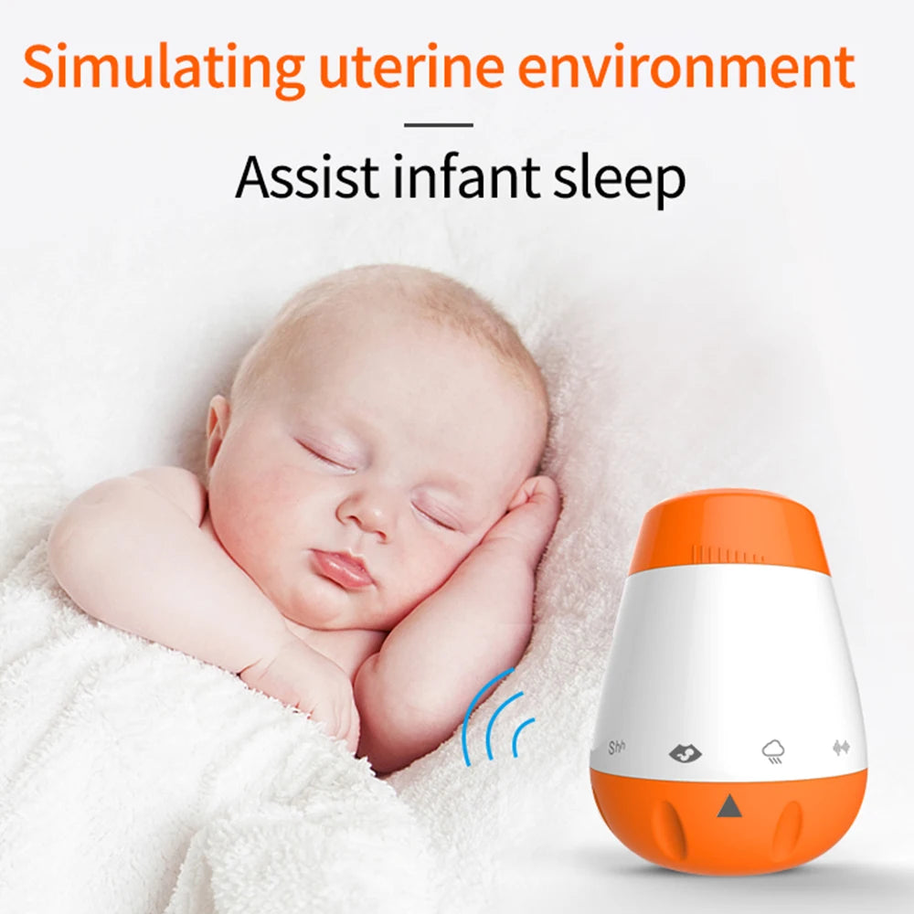 Smart Baby Sleep Soother White Noise Sound Machine for Infants Toddlers with 6 Soothing Sounds Intelligent Voice Activated