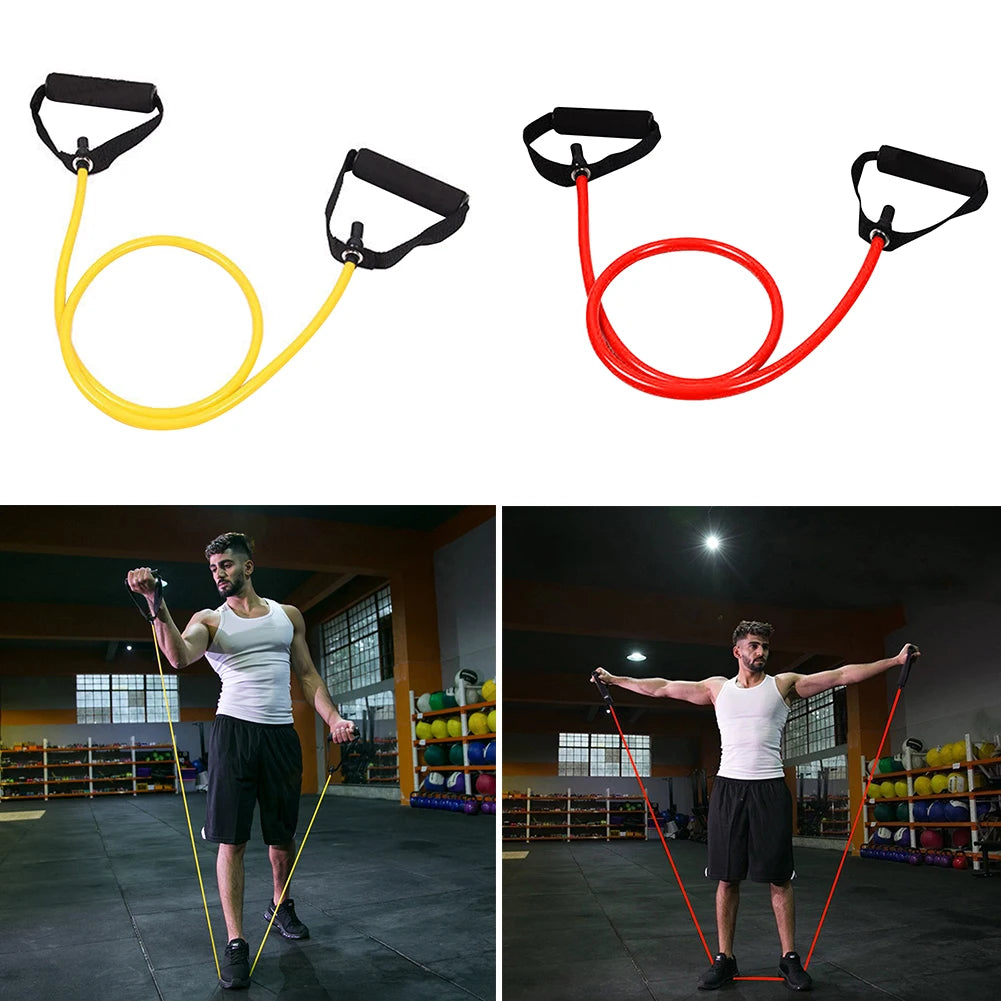 Resistance Bands with Handles Elastic Exercise Bands Exercise Cord Fitness Bands for Muscle Training/Shape Body/Physical Therapy