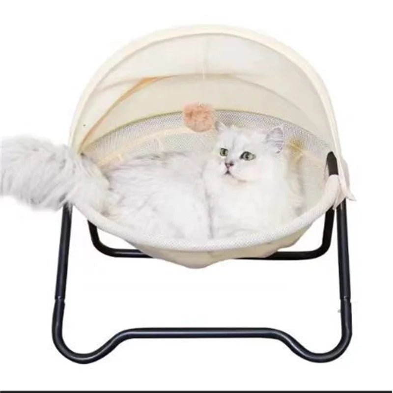 This floating pet bed has the features of moisture-proof, breathable, detachable, easy to clean, scratch-resistant and durable.