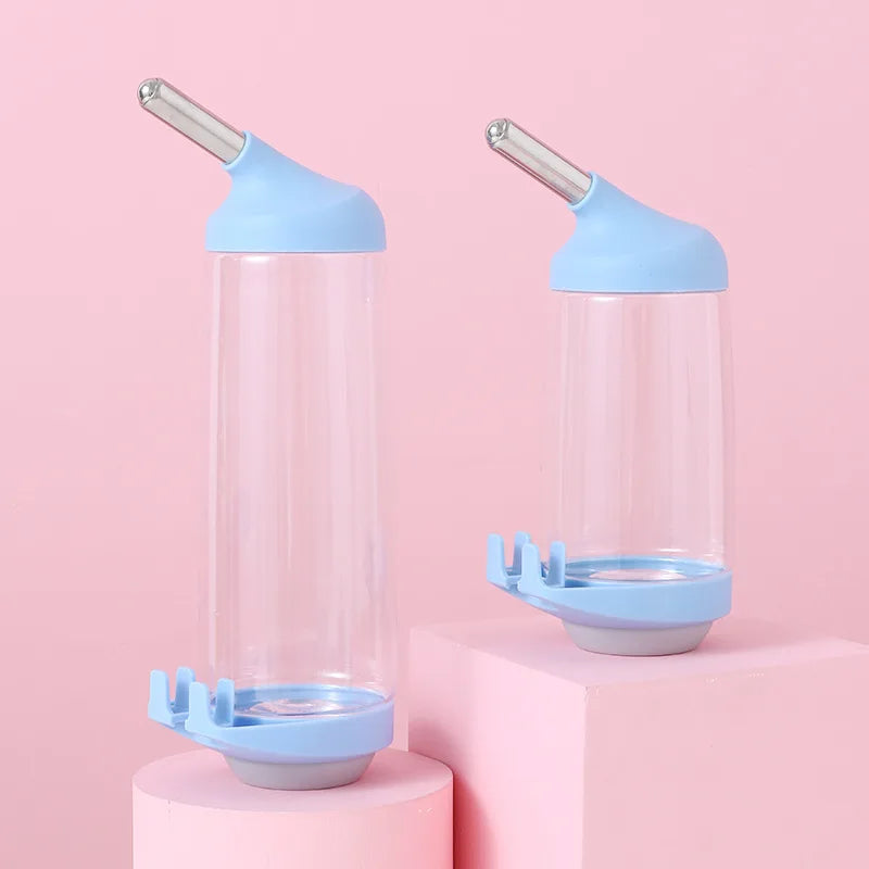 Water dispenser Plastic water bottle feeder Suspended pet guinea pig squirrel rabbit cat dog drinking head pipe fountain