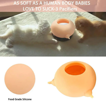 150ml Silicone 4 Teats Simulation Nipples Pet Feeder Bubble Milk Bowl Feeder Newborn Kittle Puppy Nursing Drink Food Dispenser