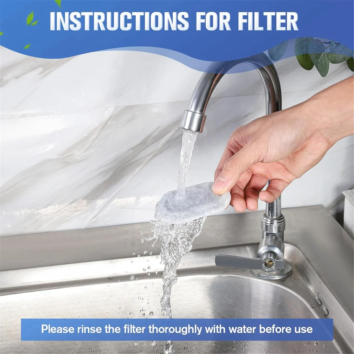 48 Pack Cat Water Fountain Filters,Cat Fountain Replacement Filters for Adjustable Water Flow Pet Water Fountain